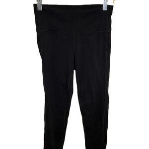 Athleta Chaturanga Capri Crop Leggings Charcoal Black Womans 305922